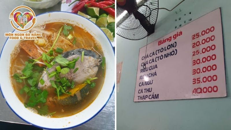 Menu Quán bún cá ngừ Đà Nẵng - Lan